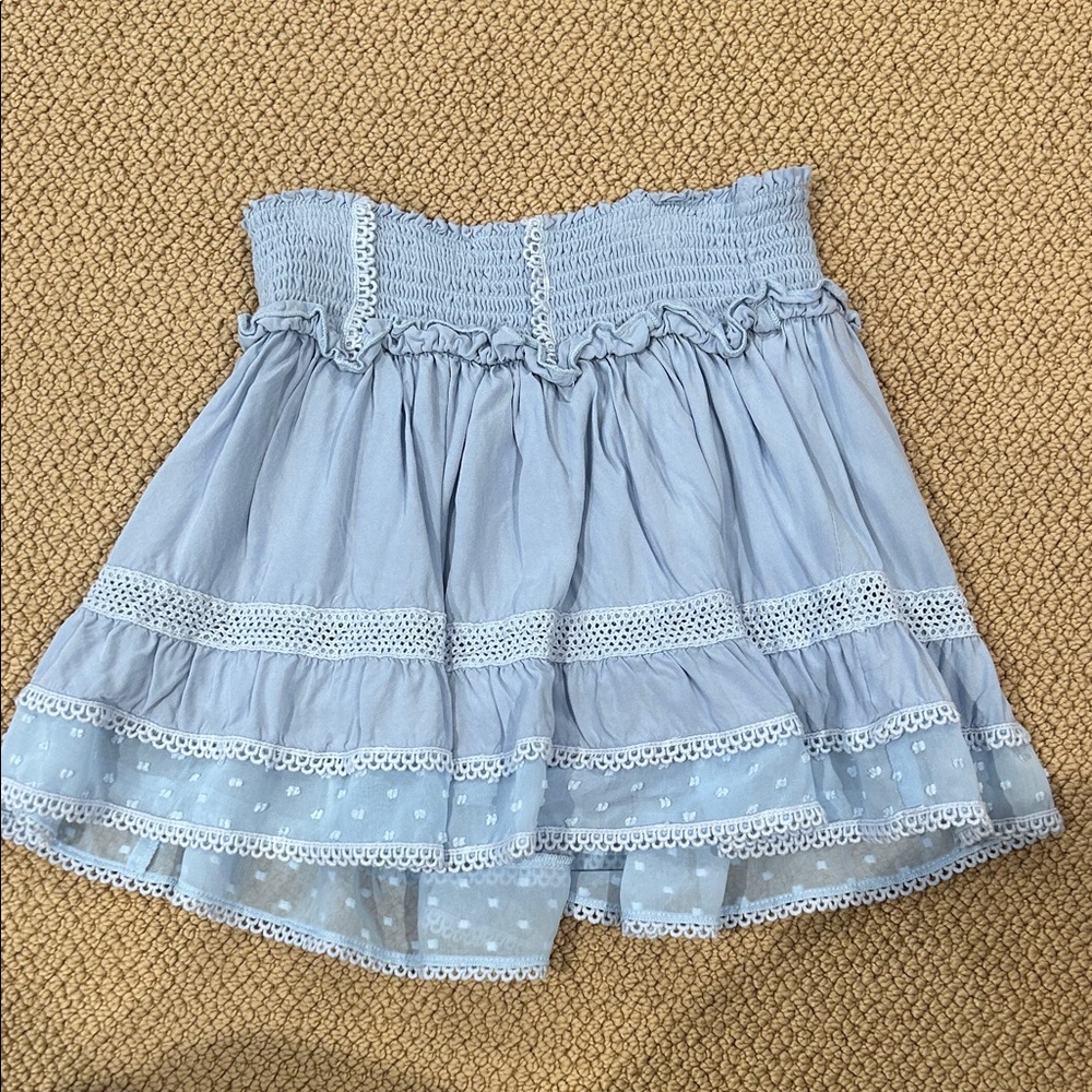 Katie J NYC Light Blue Mini Skirt
